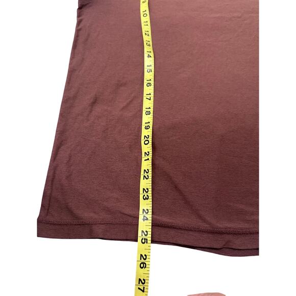 Vuori Shirt Mens Brown Heather Strato Tech Tee Soft Performance Short Sleeve, L - Picture 6 of 7